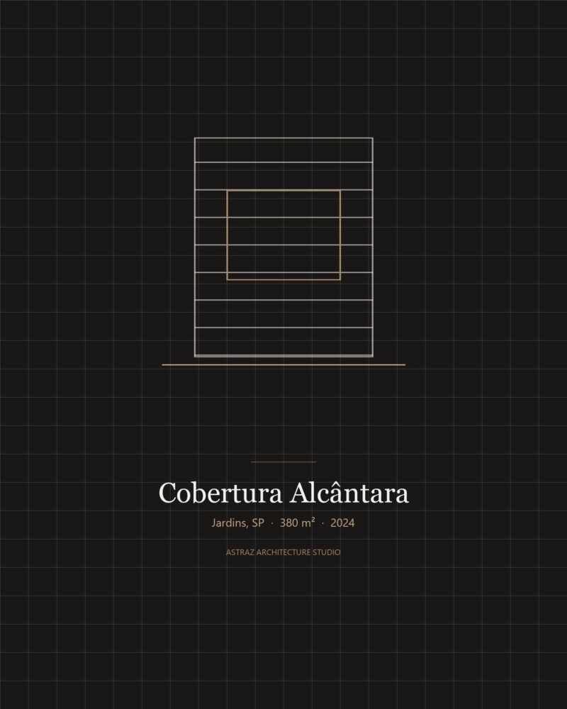 Cobertura Alcântara — estudo de elevação do edifício