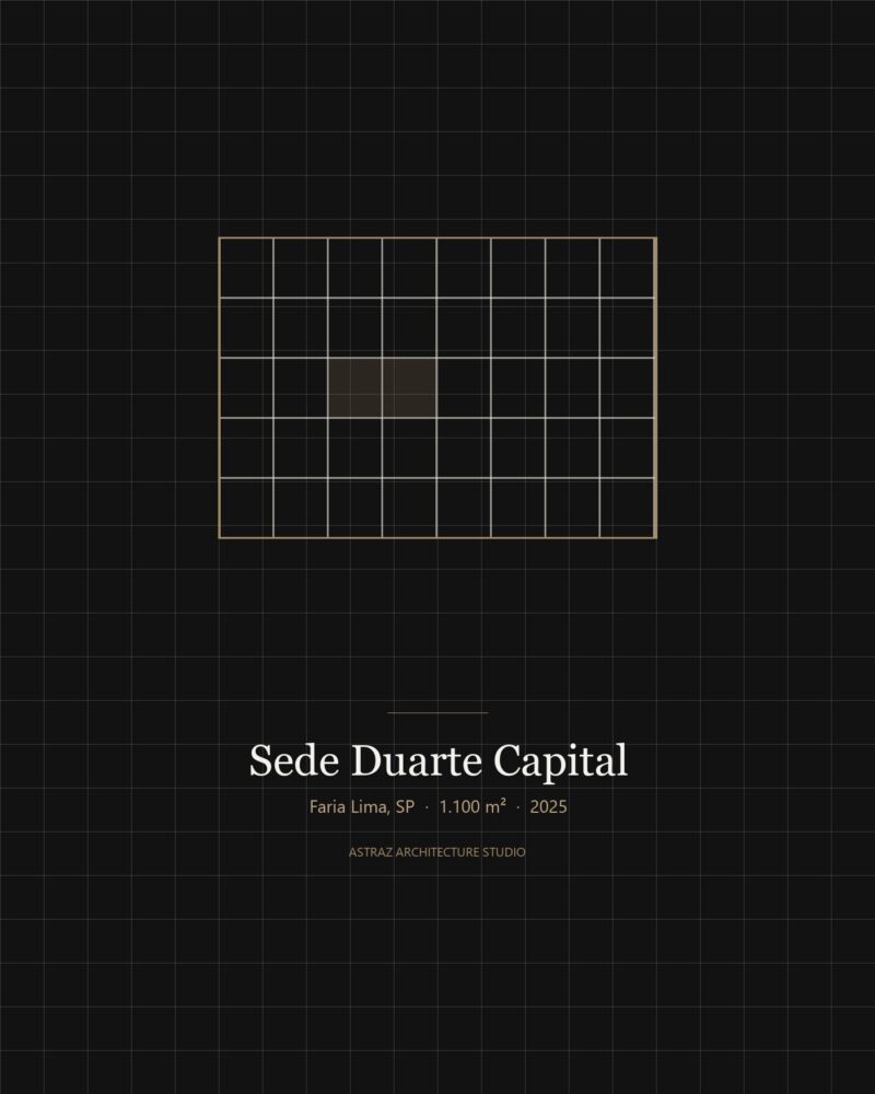 Sede Duarte Capital — modulação da fachada corporativa