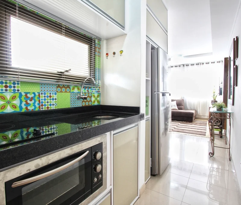 Cozinha integrada — referência de acabamento
